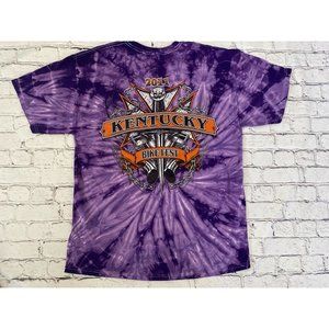 Kentucky Bike Fest 2011 T Shirt Tee Adult Size M Purple Tie Dye T Shirt Biker‎ T